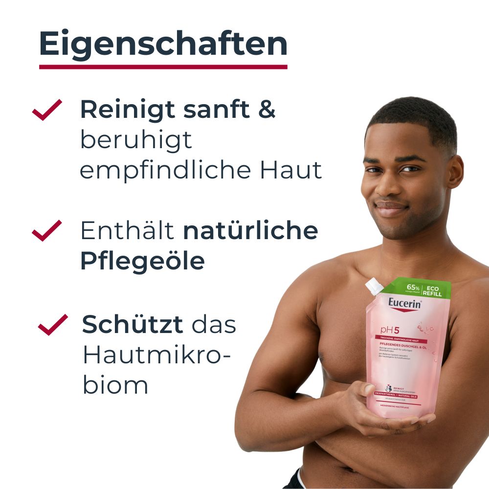 Eucerin pH5 Pflegendes Duschgel & Öl Nachfüllbeutel 400 ml Duschgel