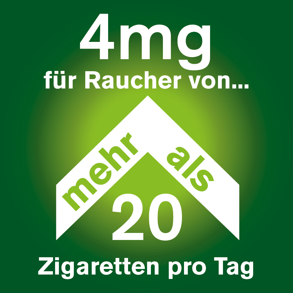 nicorette 4 mg Nikotinkaugummi freshmint für Raucher zum Aufhören