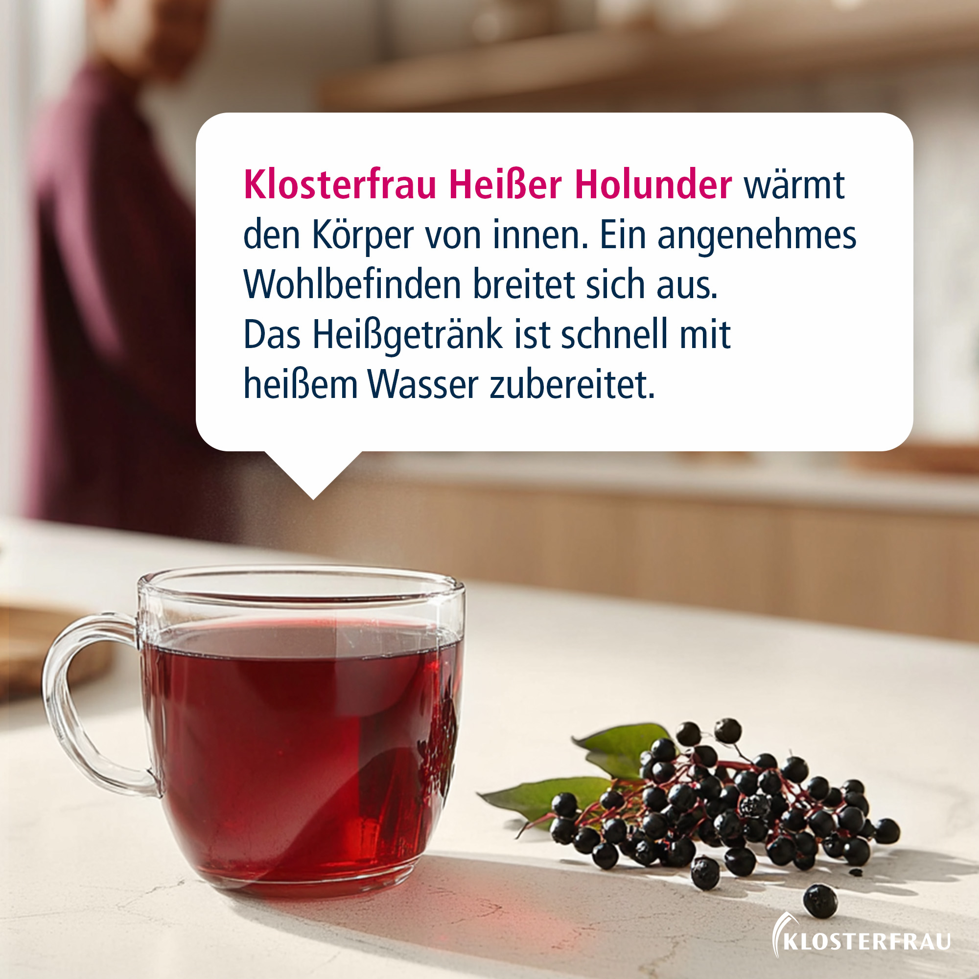 KLOSTERFRAU Broncholind Heißer Holunder Granulat 10X15 g Granulat