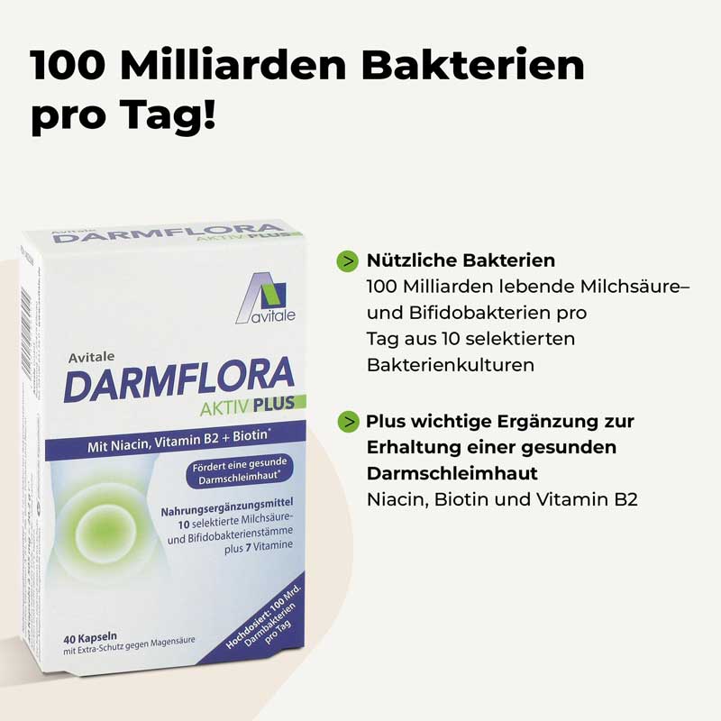 Avitale DARMFLORA AKTIV PLUS 40 St Kapseln
