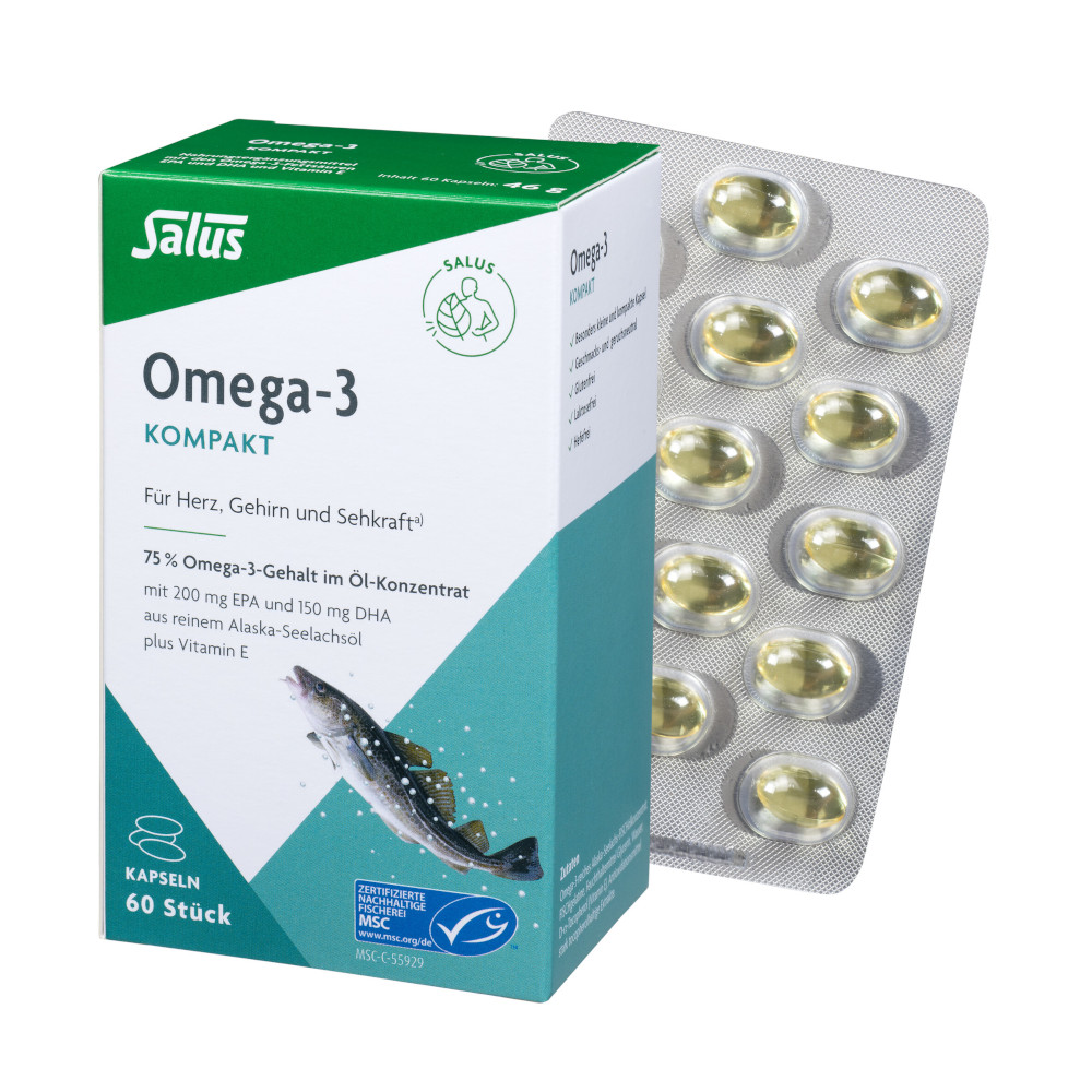 Salus Omega-3 Kompakt 60 St Kapseln