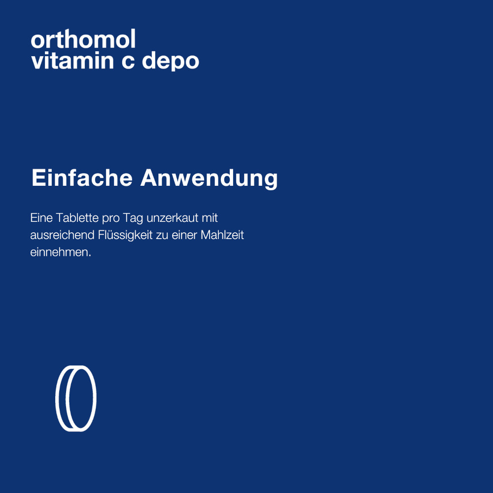 orthomol vitamin c depo - Nahrungsergänzungsmittel mit Depot-Wirkung - Tabletten