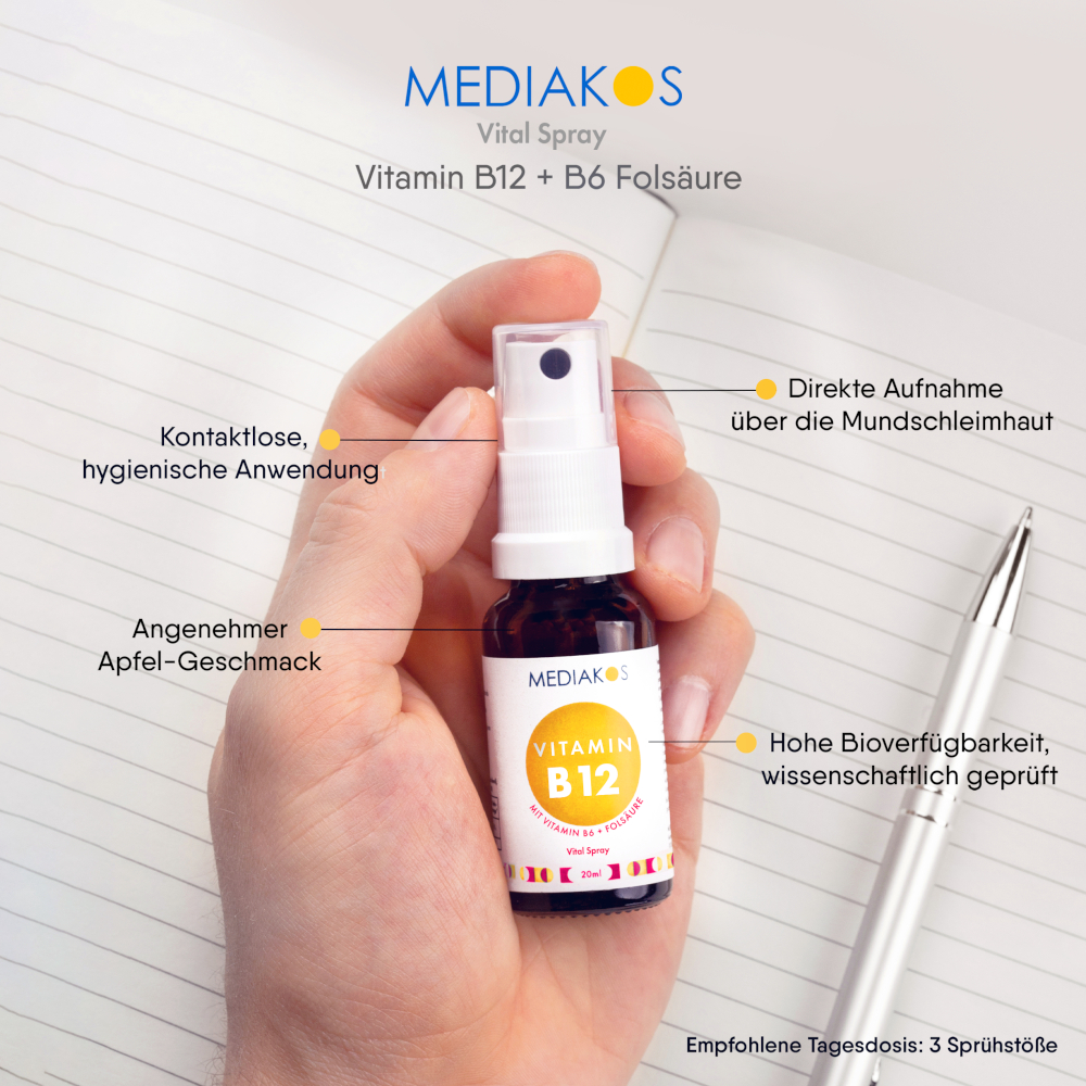 MEDIAKOS VITAMIN B12 Vital Spray 20 ml Spray