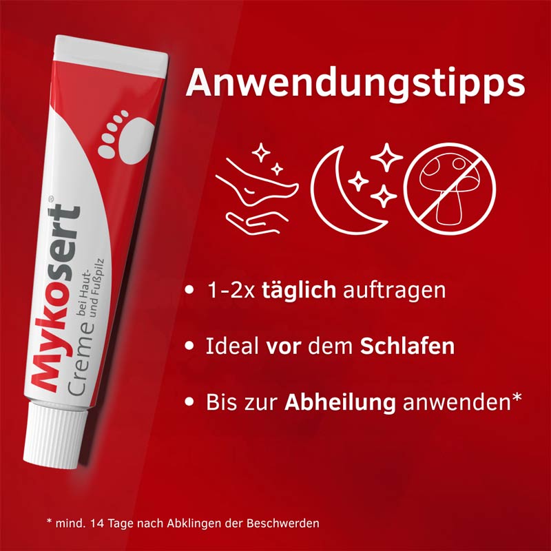 Mykosert Creme bei Haut- und Fußpilz 20 g Creme