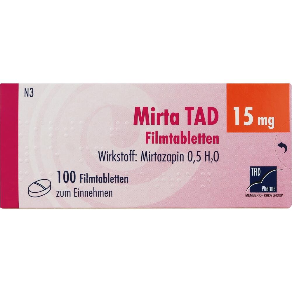 Mirta TAD 15mg 100 St Filmtabletten