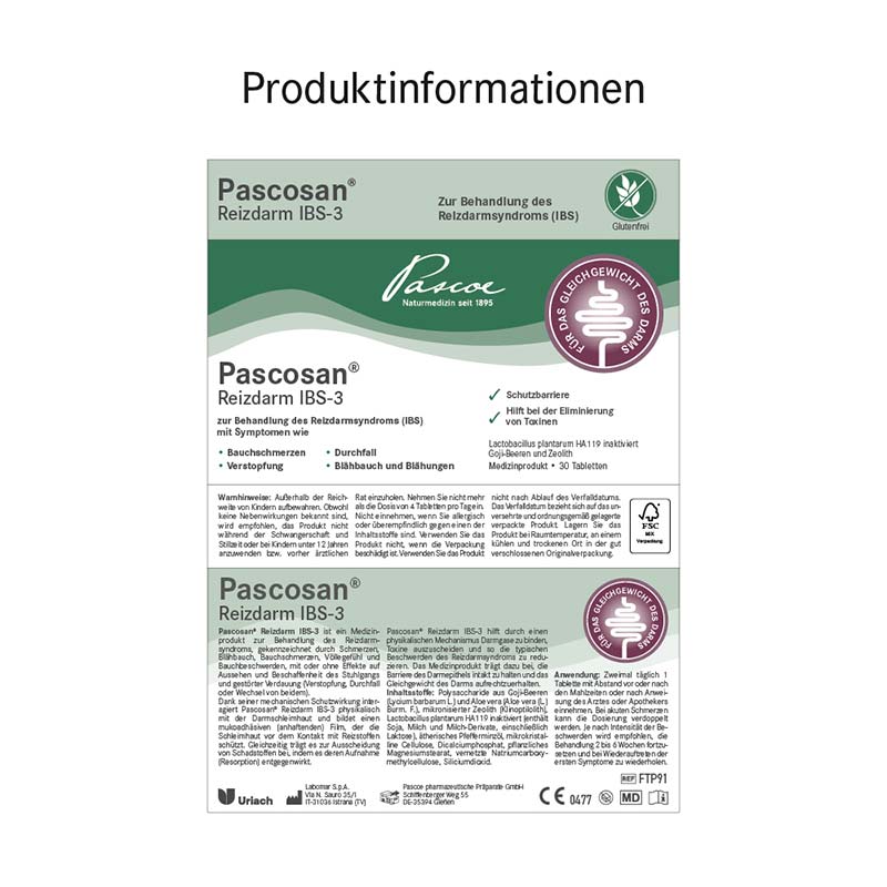 Pascoe Pascosan Reizdarm IBS-3 30 St Tabletten