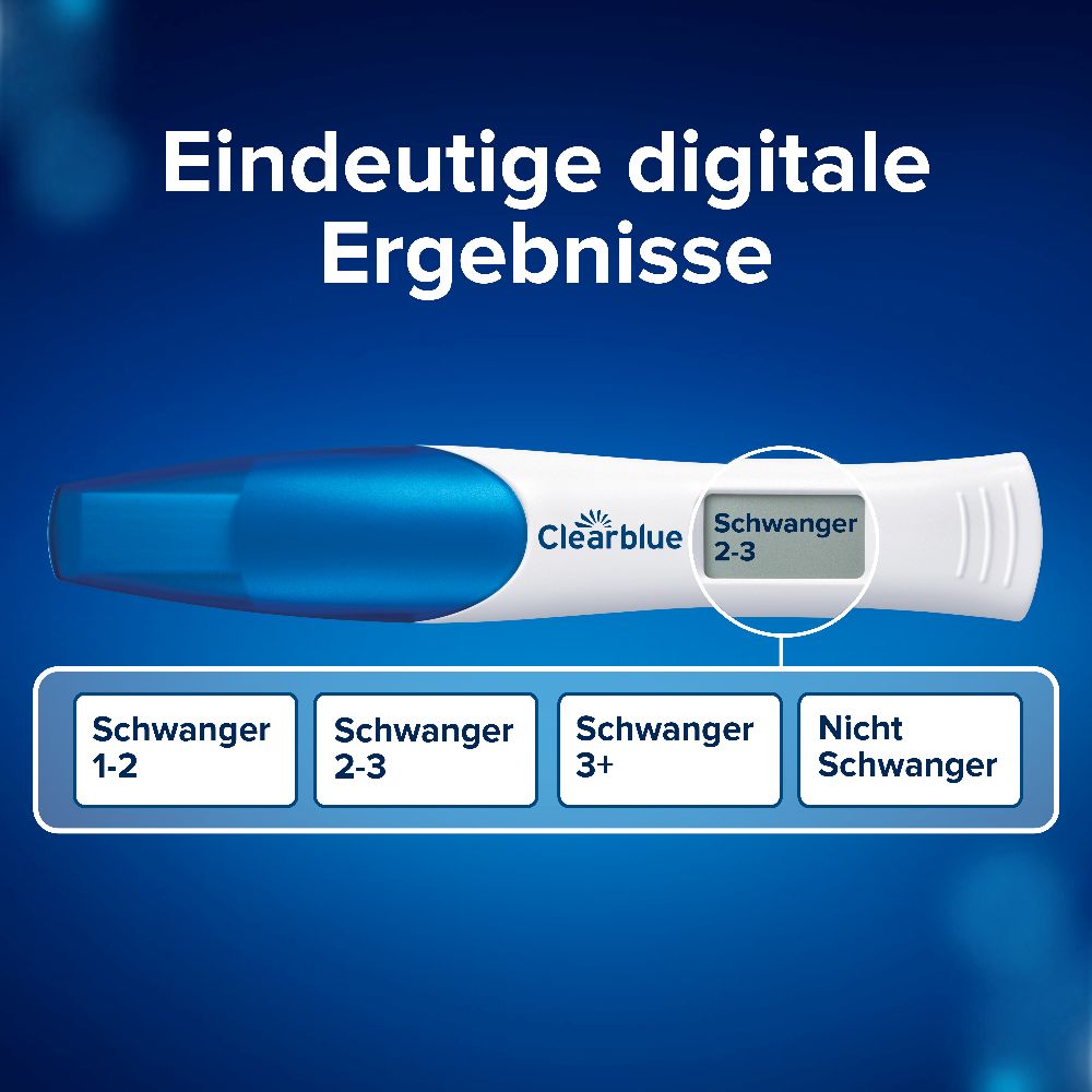 Clearblue Double-Check & Anzeige der Wochen 2 St Kombipackung