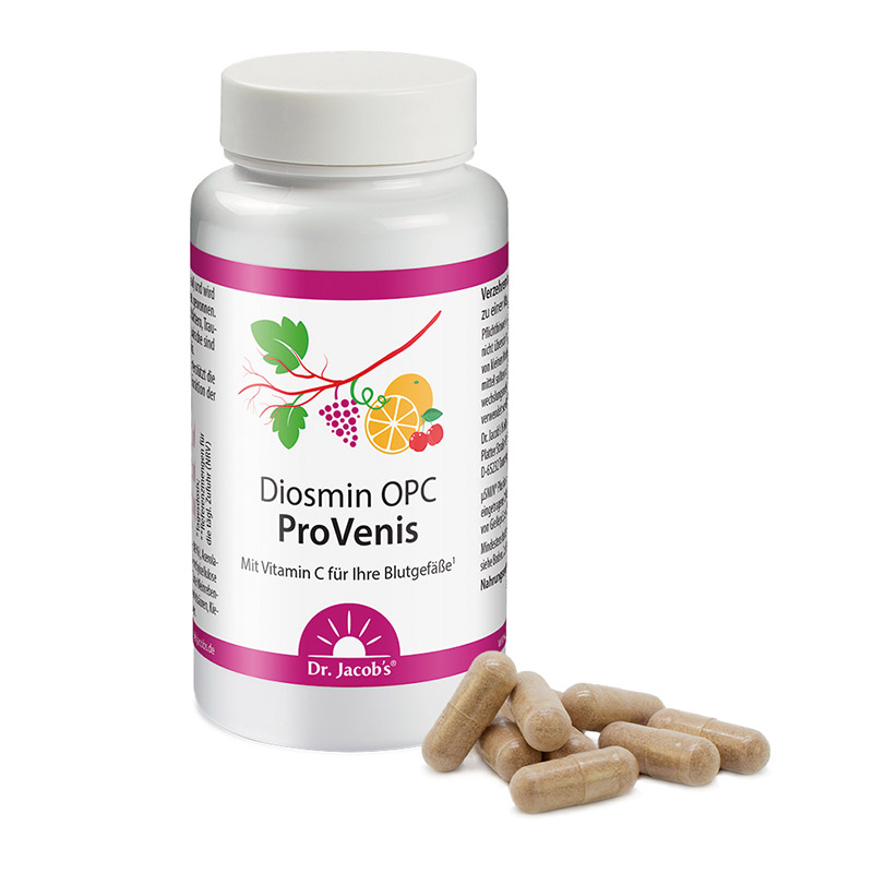 Dr. Jacob's Diosmin OPC ProVenis Polyphenole Weinreben vegan
