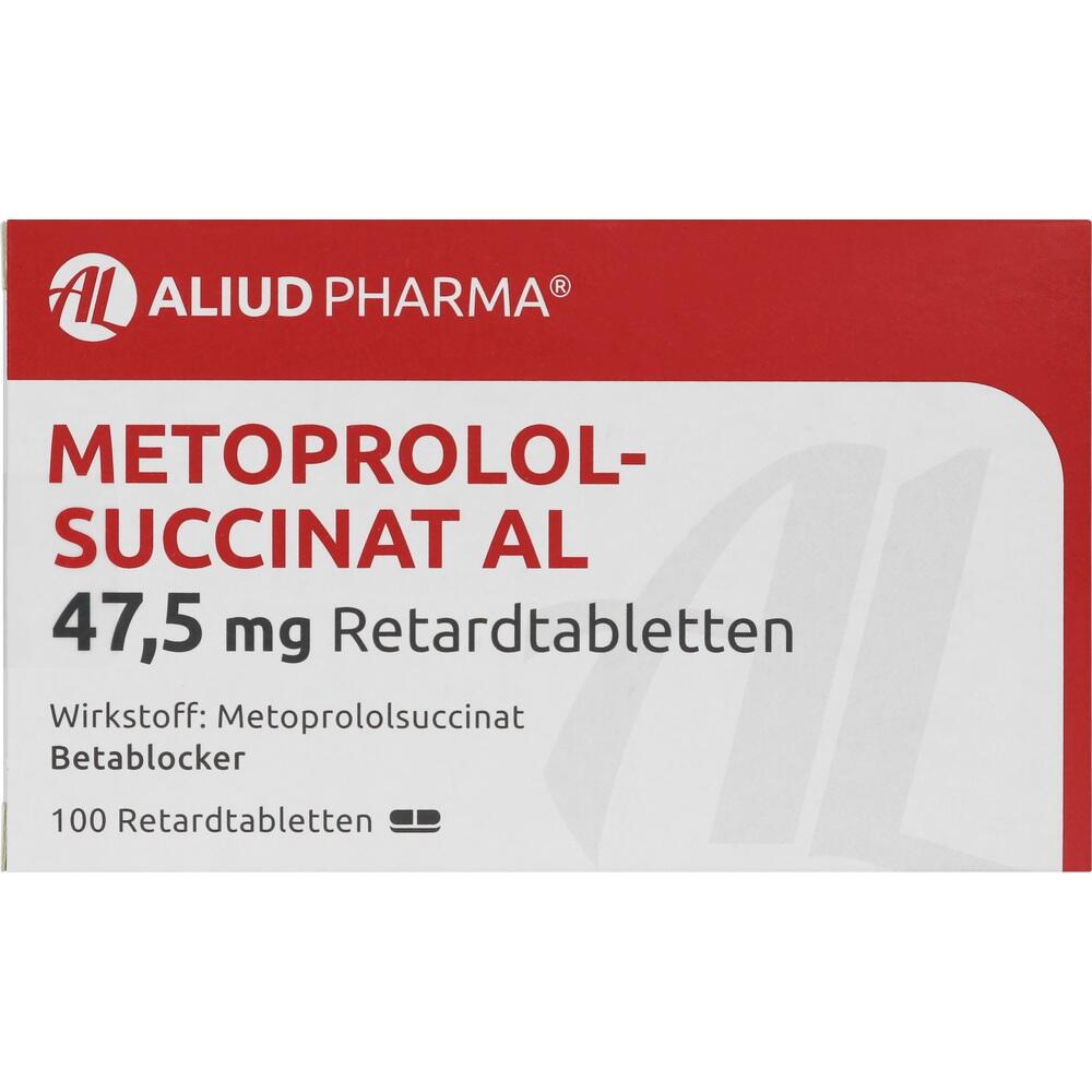 METOPROLOLSUCCINAT AL 47,5mg 100 St Retard-Tabletten