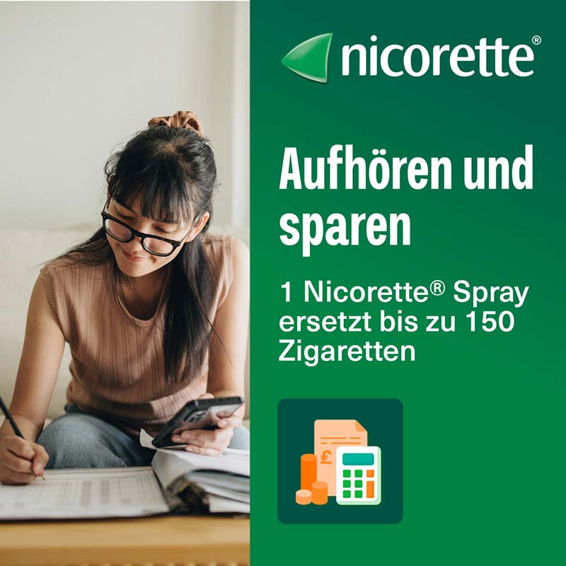nicorette mint Spray 1 mg/ Sprühstoß 3 St Spray