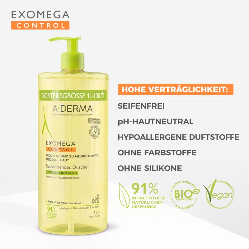 A DERMA EXOMEGA CONTROL 1 l Duschgel