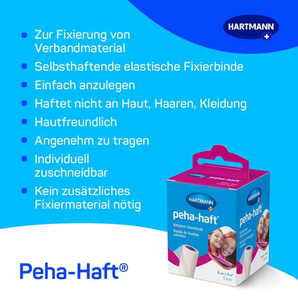 peha-haft Kohäsive Fixierbinde 6 cm x 4 m 1 St Binden peha-haft Kohäsive Fixierbinde 6 cm x 4 m 1 St Binden