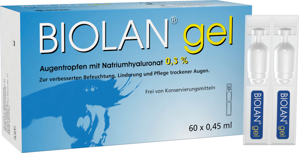 BIOLAN Gel Augentropfen 60X0.45 ml Augentropfen