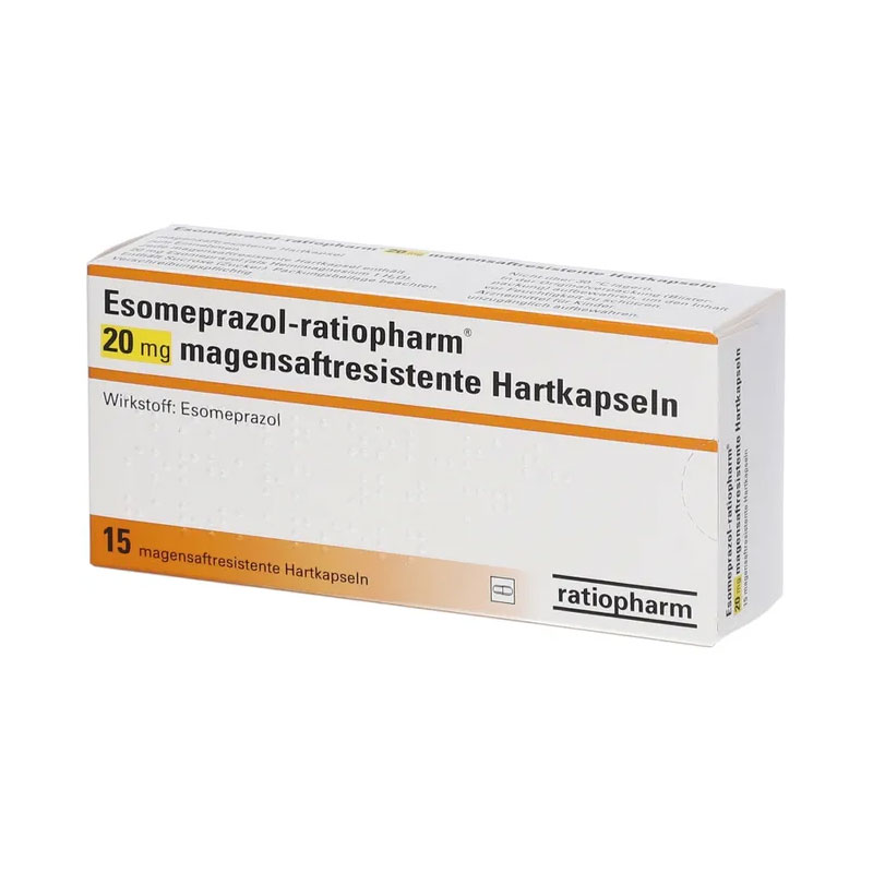 Esomeprazol-ratiopharm 20mg 15 St Kapseln magensaftresistent
