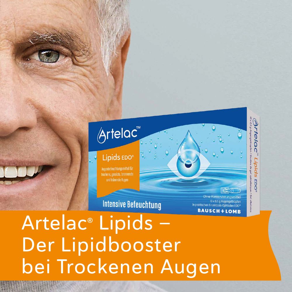Artelac Lipids EDO Augengeltropfen für stark tränende Augen 30X0.6 g Augengel