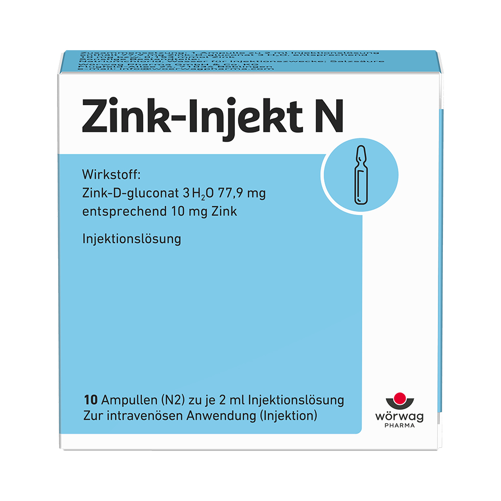 ZINK-INJEKT N Injektionslösung 10X2 ml Injektionslösung