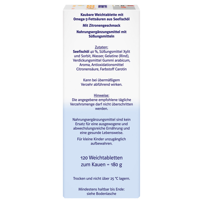 Doppelherz system OMEGA-3 GEL-TABS family  120 St Kautabletten