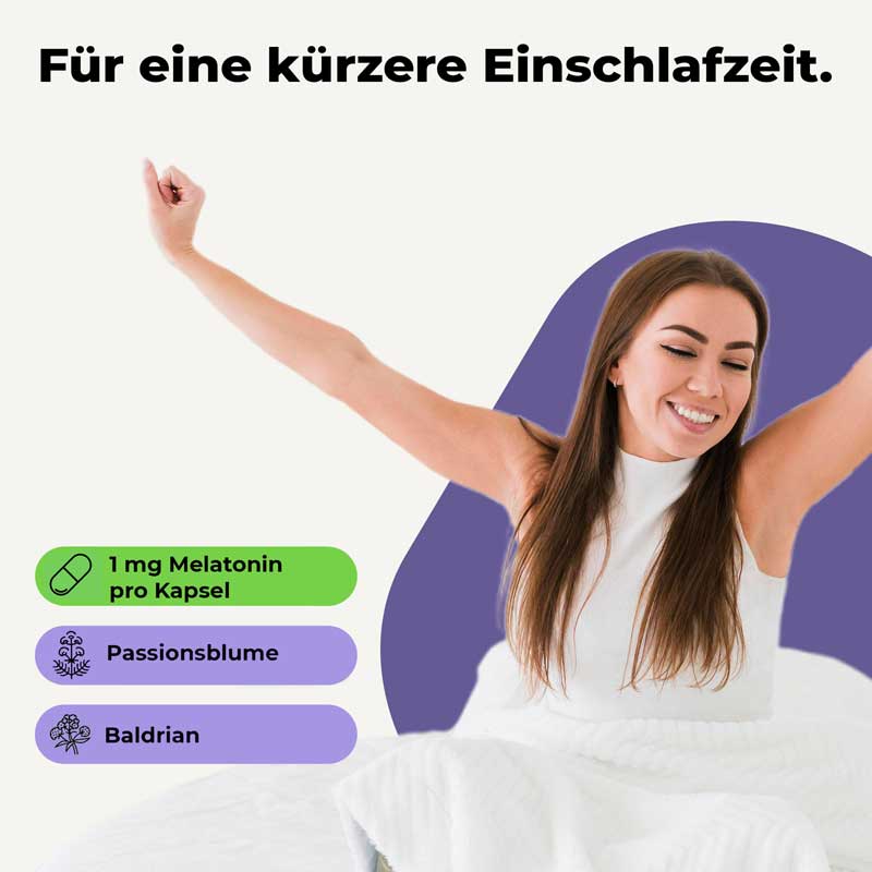 Avitale MELATONIN Plus Passionsblume und Baldrian 120 St Kapseln