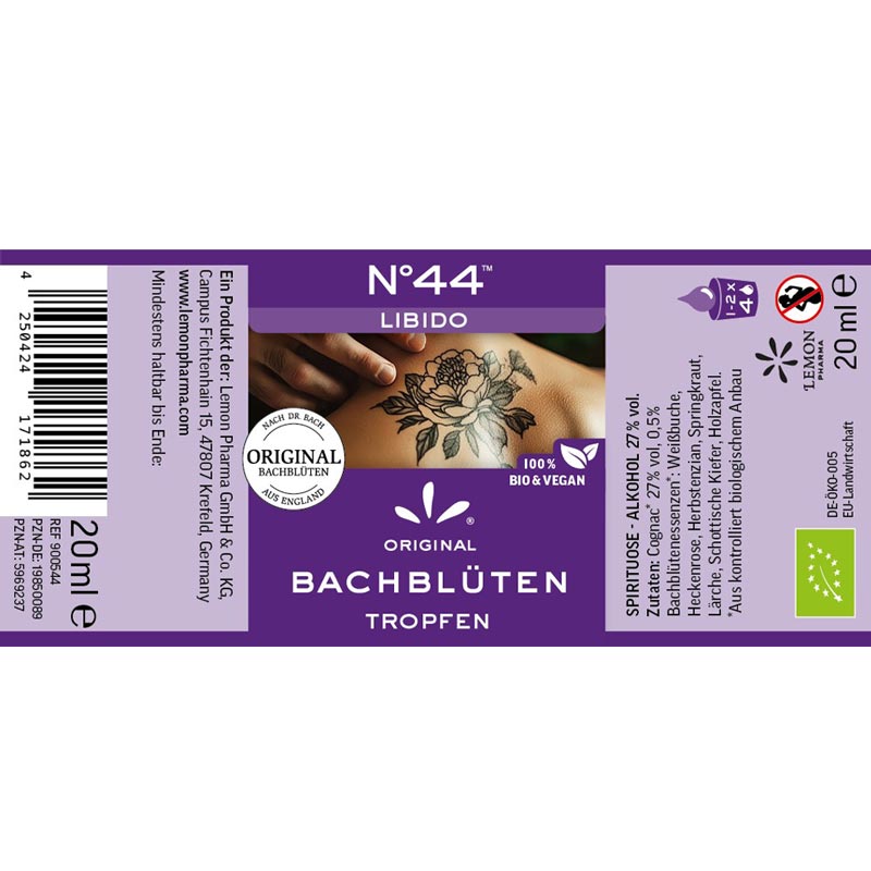 № 44 LIBIDO BACHBLÜTEN TOPFEN 20 ml Tropfen zum Einnehmen