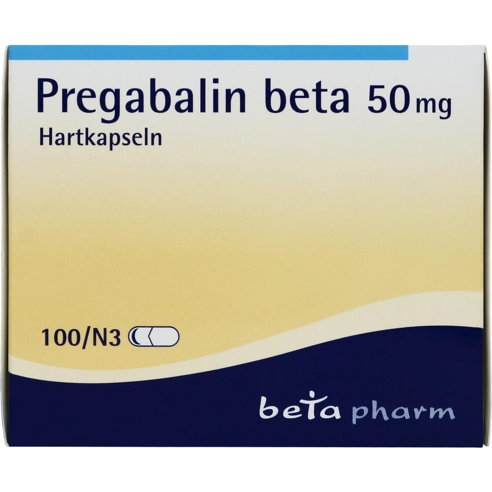 Pregabalin beta 50 mg 100 St Hartkapseln