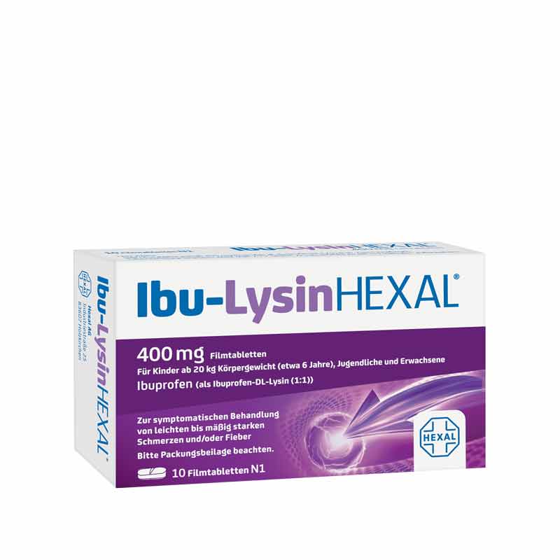 Ibu-Lysin HEXAL 400mg 10 St Filmtabletten