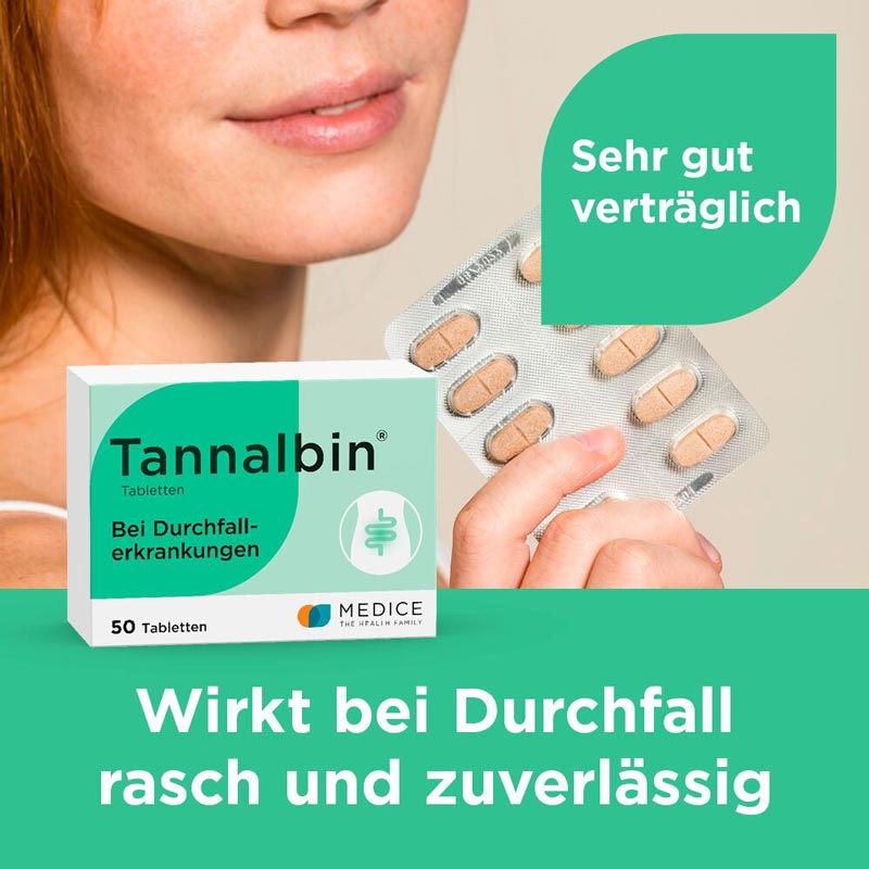 Tannalbin bei Durchfallerkrankungen 50 St Tabletten
