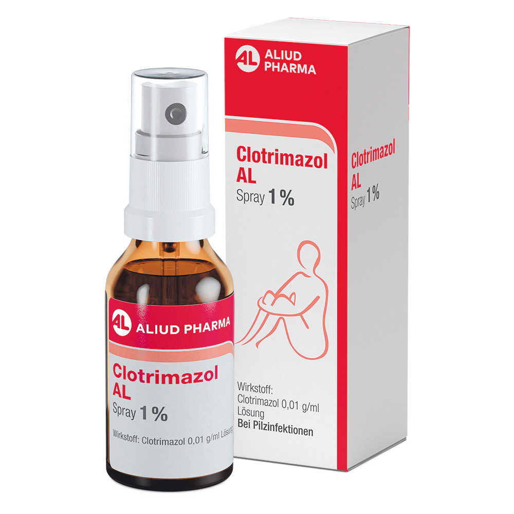 Clotrimazol AL Spray 1% bei Fußpilz