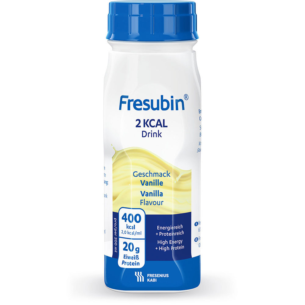Fresubin 2 kcal Vanille hochkalorische Trinknahrung  4X200 ml Lösung