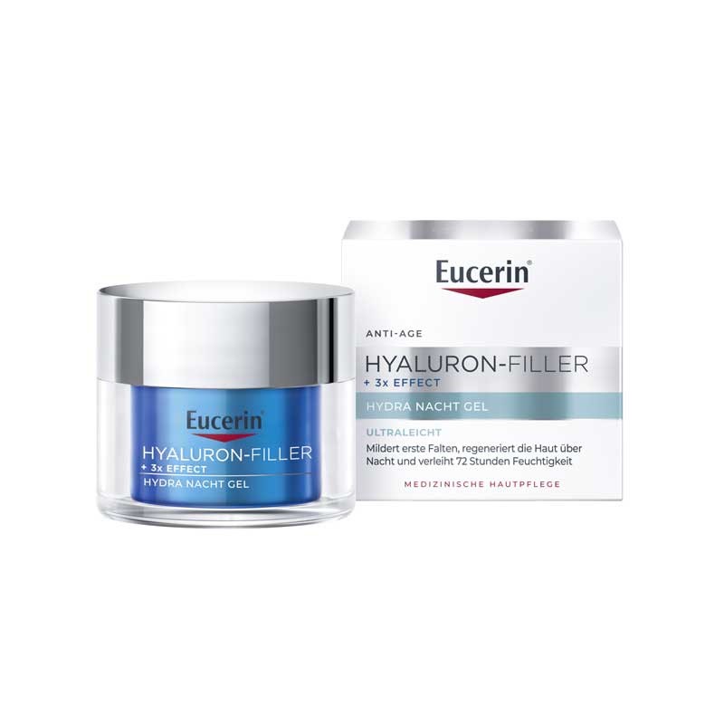 Eucerin ANTI-AGE HYALURON-FILLER + 3x EFFECT HYDRA NACHT GEL ULTRALEICHT 50 ml Gel
