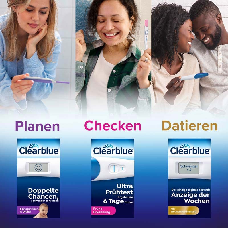 Clearblue Schwangerschaftstest Digital mit Worten &  Wochenbestimmung 2er 2 St Test