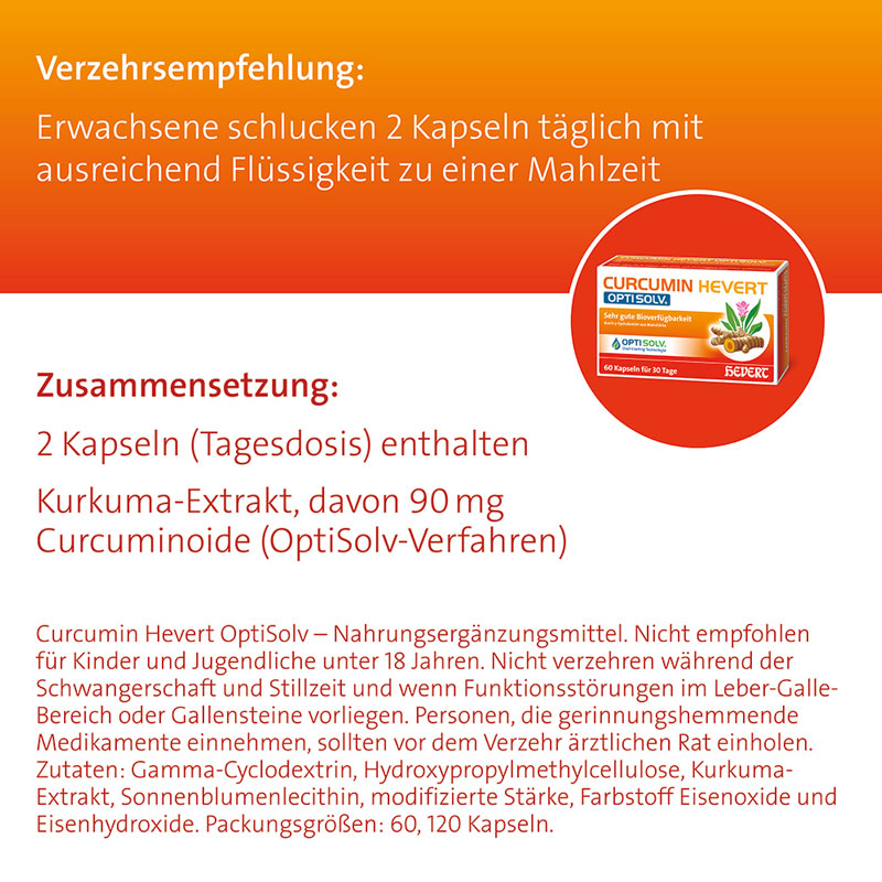 CURCUMIN HEVERT OPTISOLV 60 St Kapseln