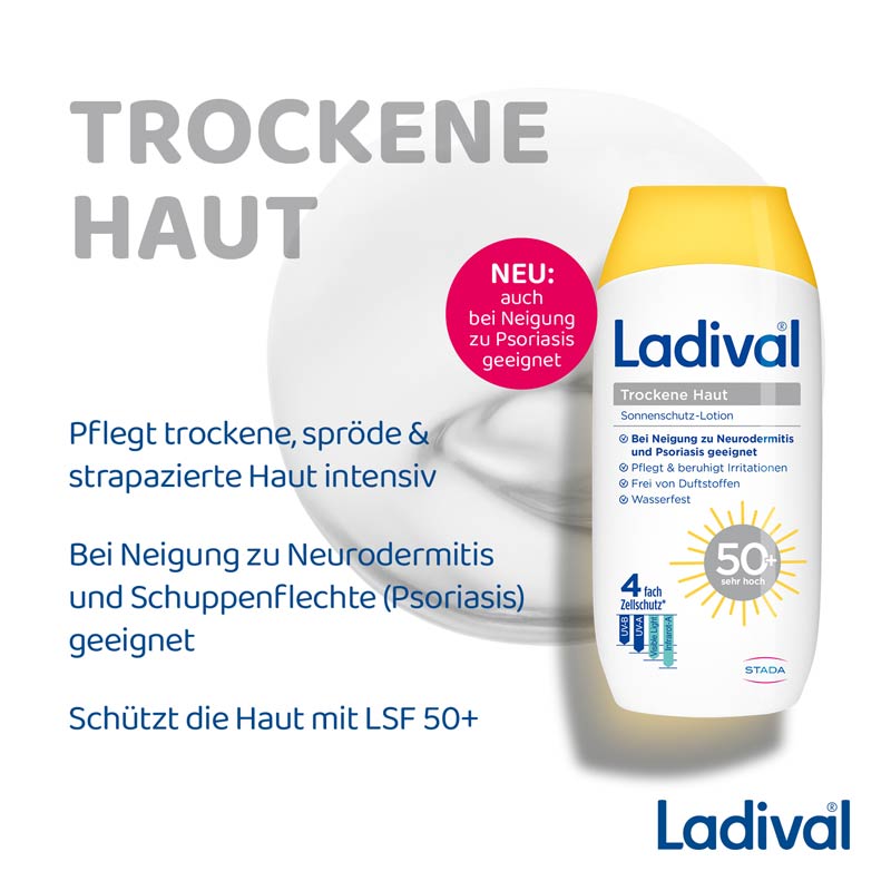 Ladival Trockene Haut Sonnenschutz-Gel LSF 50+ 200 ml Lotion