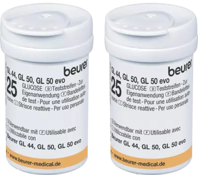 BEURER GL44/GL50 Blutzucker-Teststreifen 100 St Teststreifen