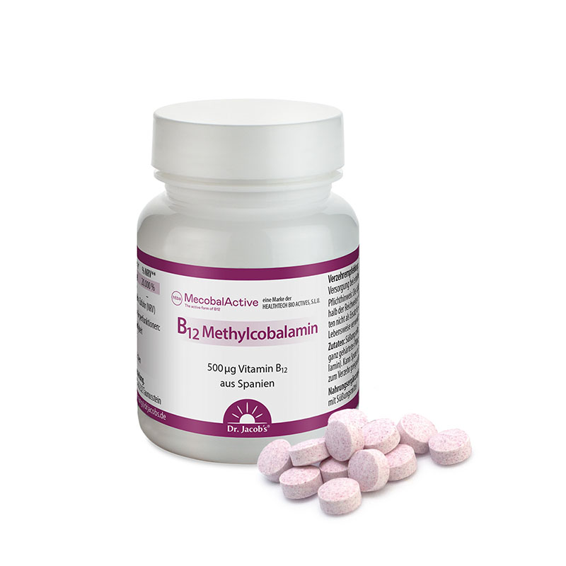 Dr. Jacob's Vitamin B12 Methylcobalamin hochdosiert vegan