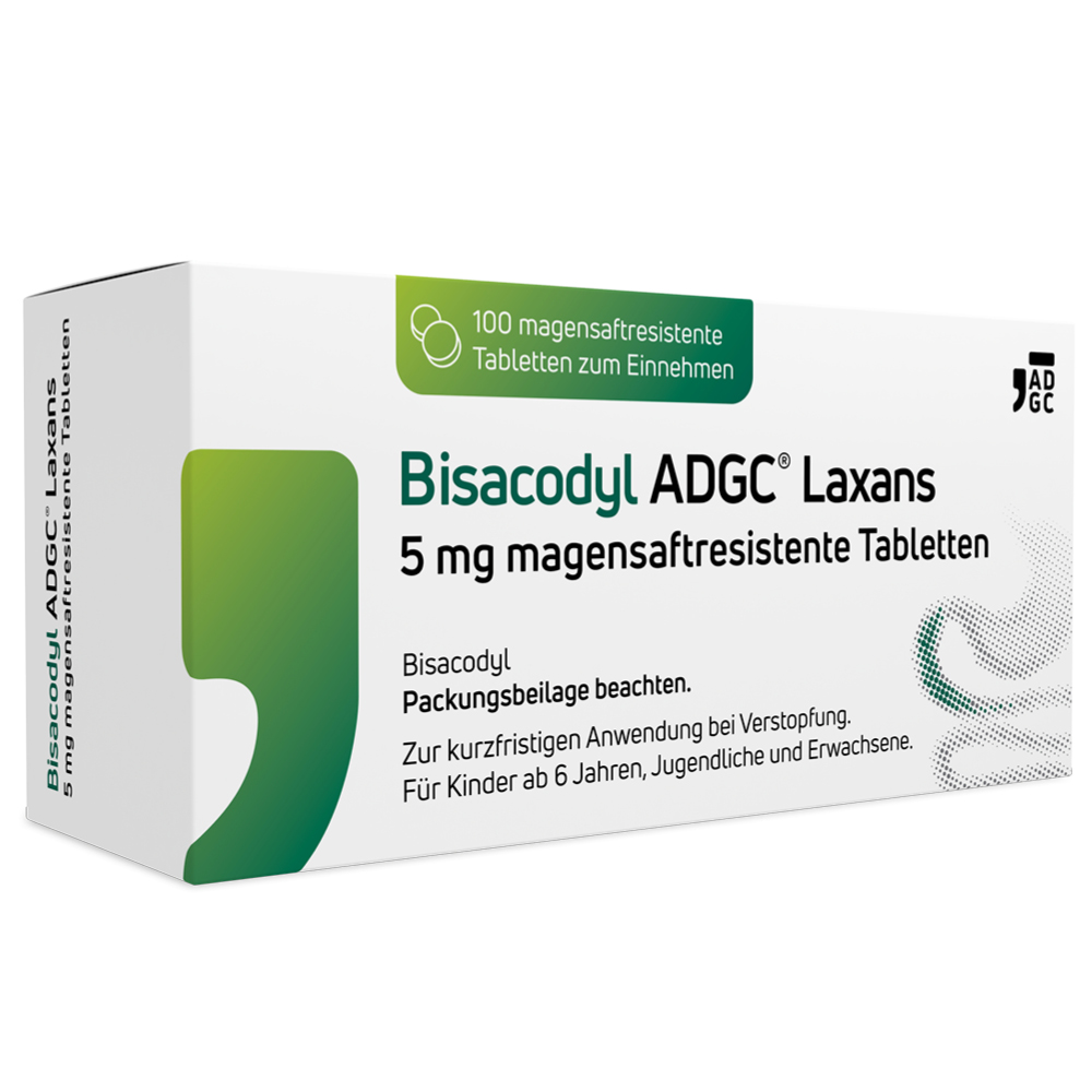 Bisacodyl ADGC Laxans 5 mg 100 St Tabletten magensaftresistent