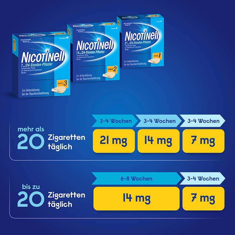 Nicotinell 21 mg/24-Stunden-Pflaster 30 St Pflaster transdermal