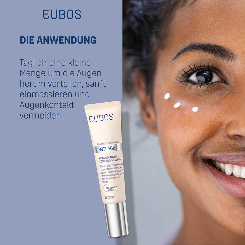 EUBOS SENSITIVE Hyaluron Augen Kontur CremeSerum 15 ml Creme
