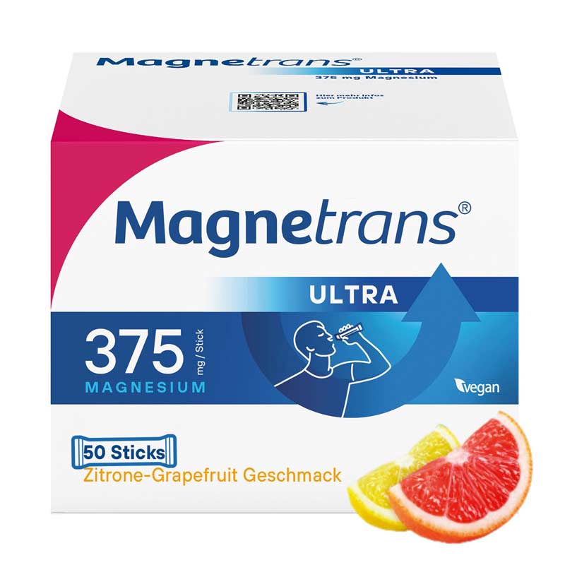 Magnetrans ULTRA 375 mg / Stick MAGNESIUM Zitrone-Grapefruit Geschmack 50 St Granulat