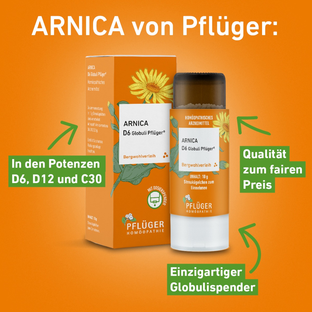 Arnica D12 Globuli Pflüger 10 g Globuli