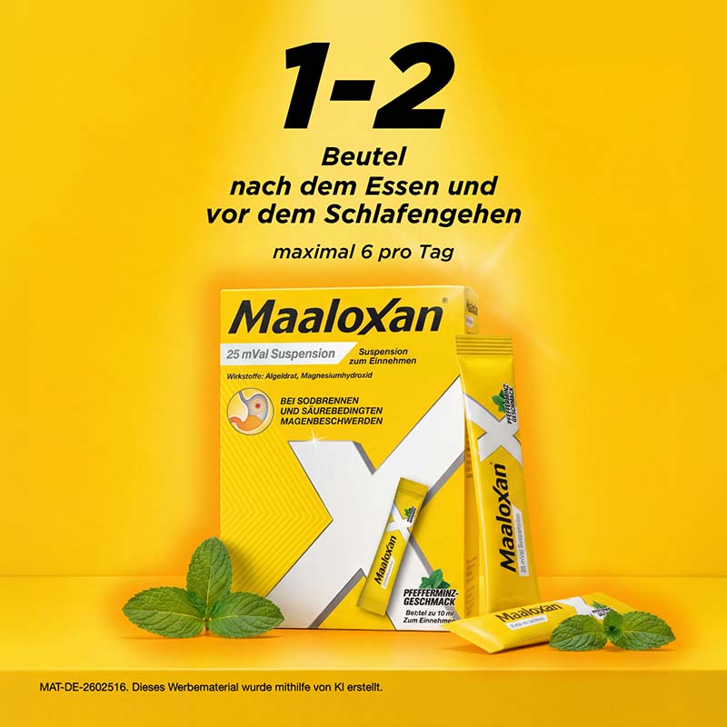 Maaloxan 25 mVal Suspension 50X10 ml Suspension