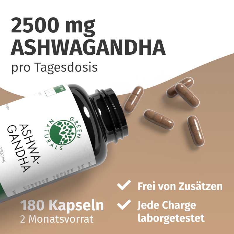 GREEN NATURALS ASHWAGANDHA 180 St Kapseln