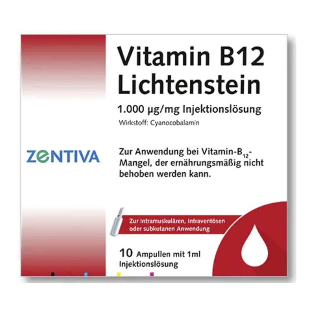 Vitamin B12 1000 µg Lichtenstein Ampullen 10X1 ml Ampullen