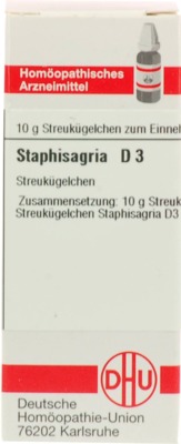 STAPHISAGRIA D 3 Globuli 10 g Globuli