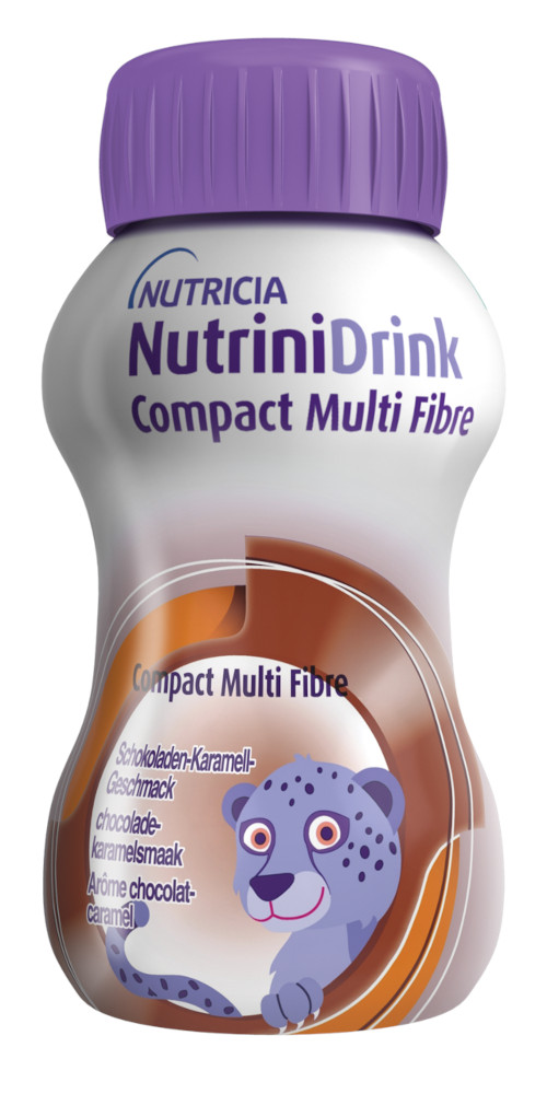 NutriniDrink Compact Multi Fibre Schoko-Karamell  4X125 ml Flüssigkeit