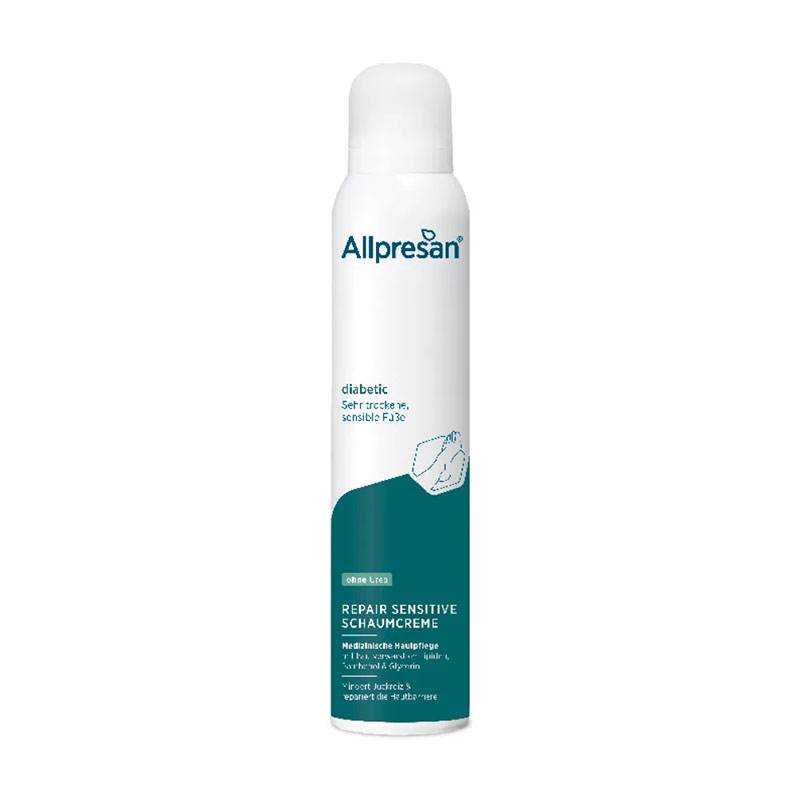 Allpresan diabetic INTENSIV REPAIR Ohne Urea Schaum-Creme 200 ml Schaum