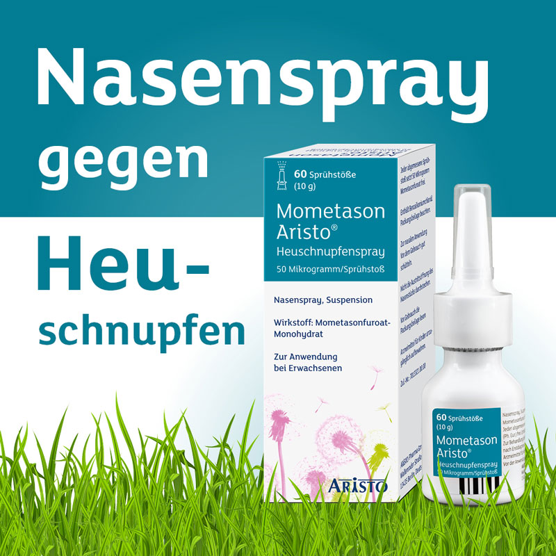 Mometason Aristo Heuschnupfenspray 50 µg/Sprühstoß 10 g Nasenspray