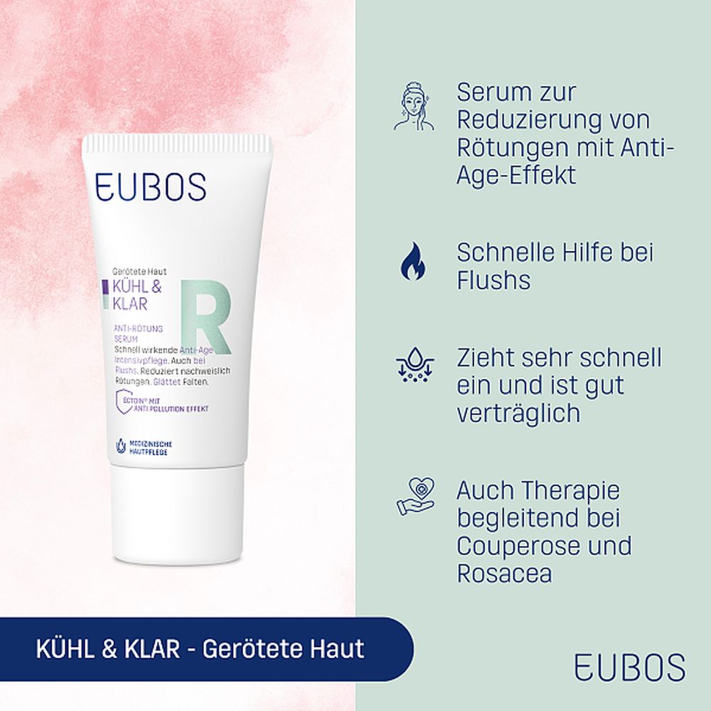 EUBOS KÜHL & KLAR Anti-Rötung Serum 30 ml Konzentrat