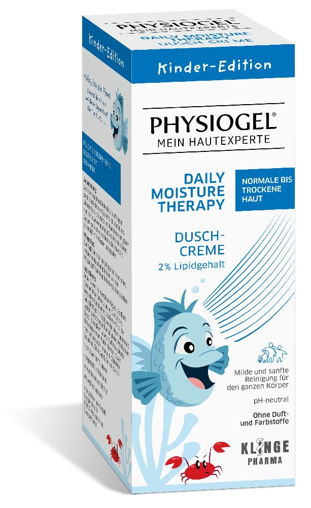 PHYSIOGEL DAILY MOISTURE THERAPY Kids Duschcreme: milde Reinigung für normale bis trockene Haut 150 ml Creme