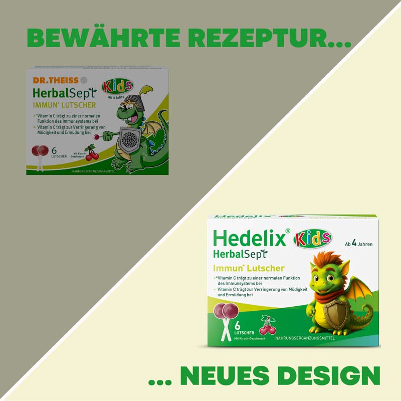 Hedelix HerbalSept Immun Lutscher Kids 6 St Bonbons