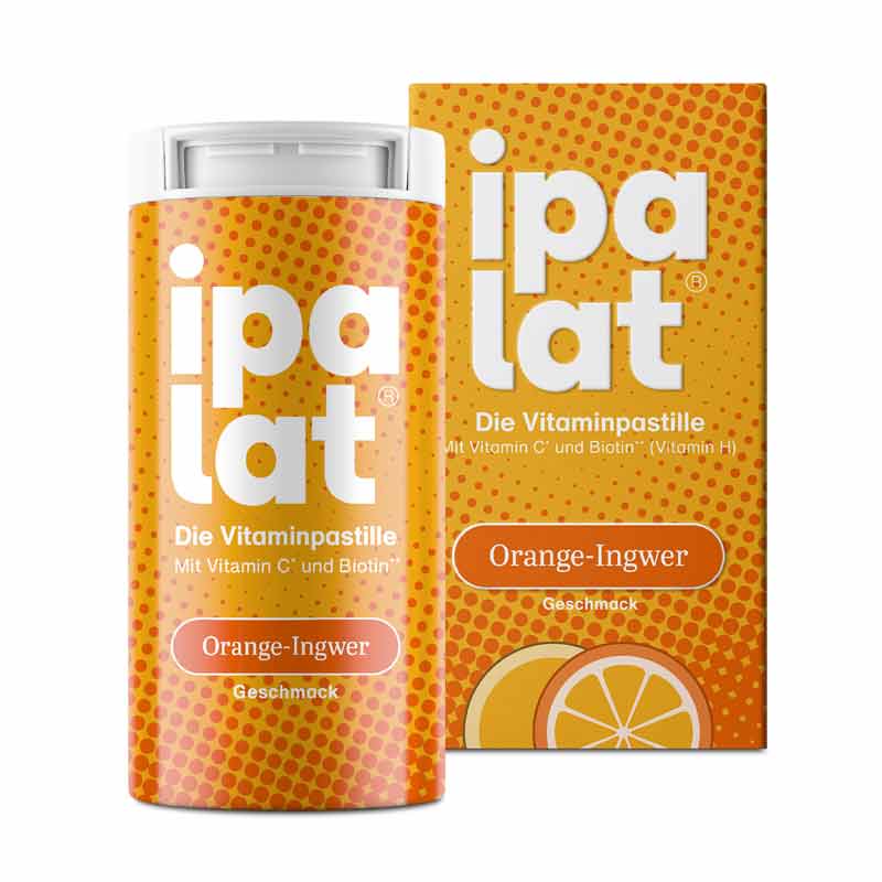 ipalat Die Vitaminpastille Orange-Ingwer 40 St Pastillen